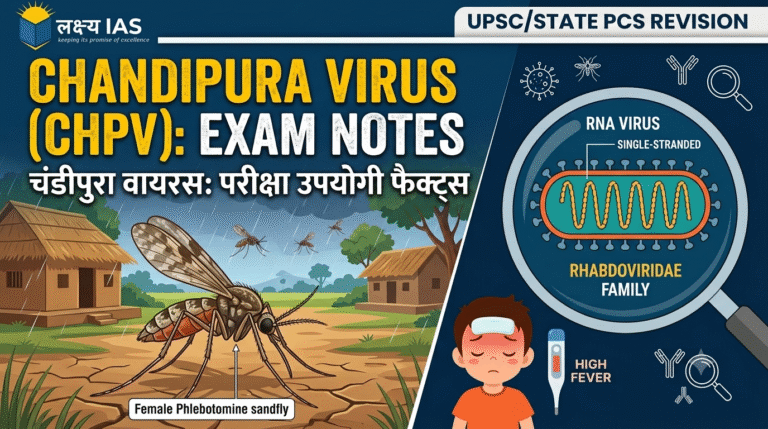 Read more about the article All about Chandipura Virus (CHPV): Notes for UPSC Prelims / State PCS