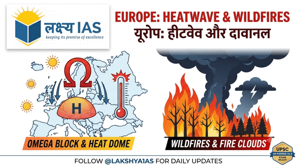 European Heatwave Crisis & Wildfires UPSC – LAKSHYA IAS
